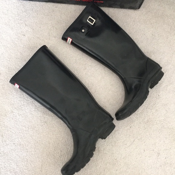 Hunter Sz 7 “Huntress” Gloss Wide Calf Rain Boots - Picture 8 of 8